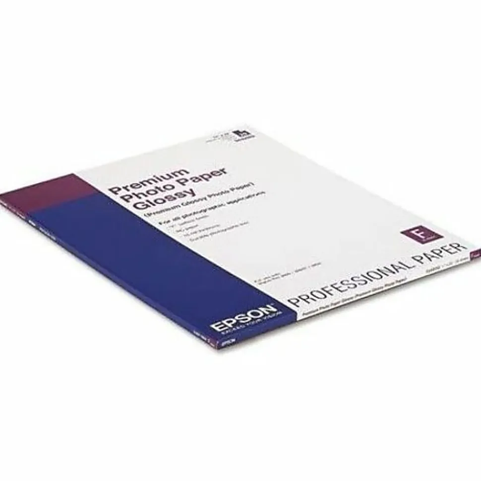 Epson® Premium Photo Paper, C, 17" x 22", Glossy, 25 Sheets