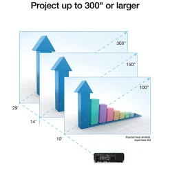 EpsonĀ® Pro EX11000 3-Chip 3LCD Full HD 1080p Wireless Laser Projector, V11HA72220