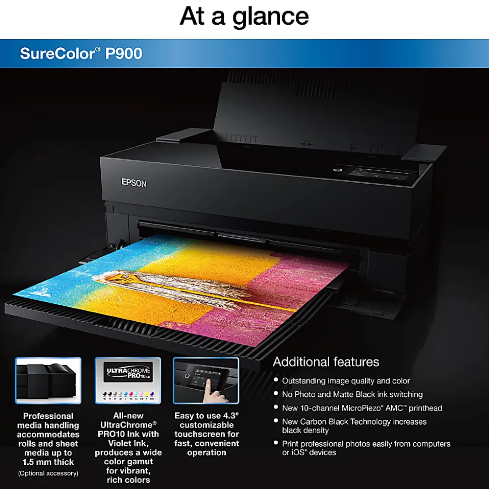 Epson® SureColor® P900 Color Inkjet Printer