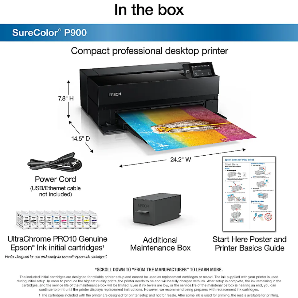 Epson® SureColor® P900 Color Inkjet Printer