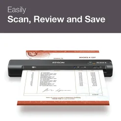Epson® WorkForce® ES-60W Wireless Portable Color Document Scanner, B11B253201