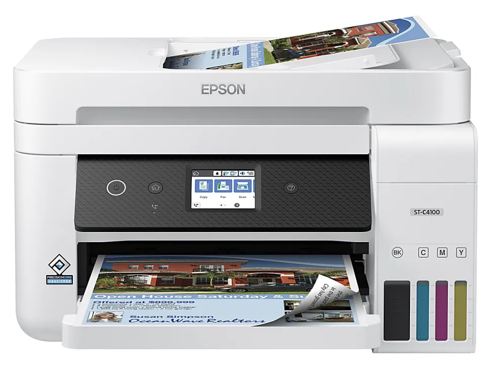 Epson® WorkForce® ST-C4100 Supertank Inkjet All-in-One Color Printer