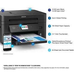 Epson® WorkForce® WF-2960 Inkjet All-In-One Color Printer