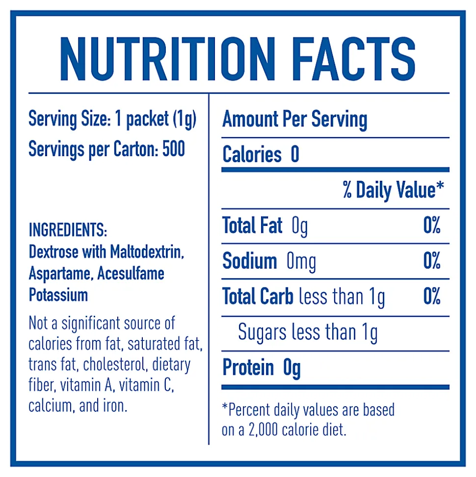 Equal® Original Sweetener, 0.035 Oz., Box Of 500
