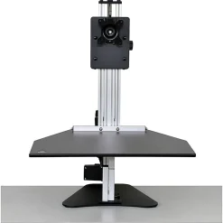 Ergo Desktop Electric Kangaroo Pro Stand, 27 1/2"H x 28"W x 28"D, Black, Standard Delivery