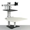Ergo Desktop Hybrid Kangaroo MDF Desk Riser, 28"W x 24"D, Putty, EDHKPUT5B