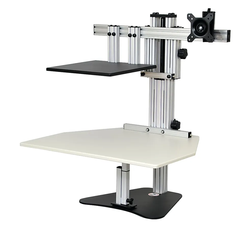 Ergo Desktop Hybrid Kangaroo MDF Desk Riser, 28"W x 24"D, Putty, EDHKPUT5B