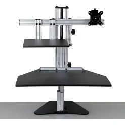 Ergo Desktop Hybrid Kangaroo MDF Desktop, Black, EDHKBLK5B