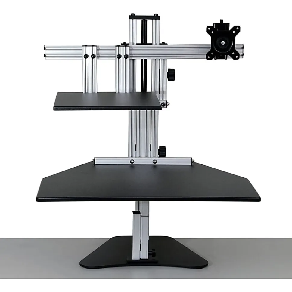 Ergo Desktop Hybrid Kangaroo MDF Desktop, Black, EDHKBLK5B