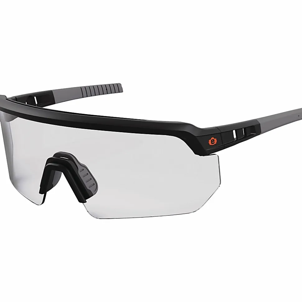Ergodyne Safety Glasses, Clear/Black