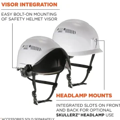 Ergodyne Skullerz 8975 Class C Safety Helmet, White