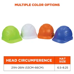 Ergodyne Skullerz 8966 Lightweight Cap-Style Vented Hard Hat, Blue