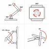 Ergotron Desk Mount for Monitor - Polished Aluminum - Adjustable - 2 Display(s) Supported - 40" Screen Support - 45549026