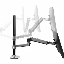 Ergotron Desk Mount for Monitor - Polished Aluminum - Adjustable - 2 Display(s) Supported - 40" Screen Support - 45549026