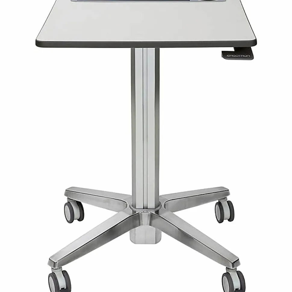 Ergotron LearnFit® Sit-Stand Desk, Short - Rectangle Top - X-shaped Base - 4 Legs - 24" Table Topx 22" Table Top Depth - 24547003