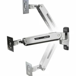 Ergotron Mounting Arm for Flat Panel Display, Notebook - Polished Aluminum - Adjustable - 42