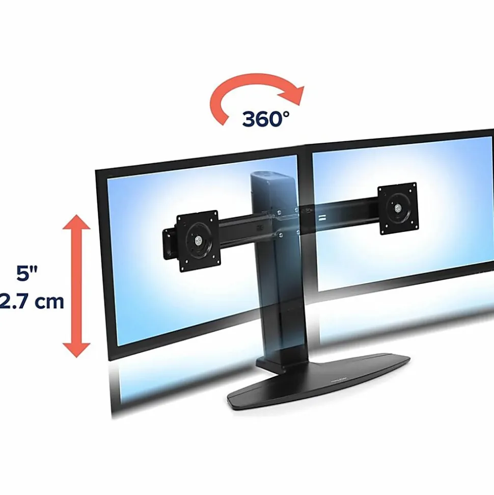 Ergotron Neo-Flex Dual Monitor Lift Stand, 33396085