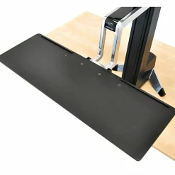 Ergotron® WorkFit-S Sit-To-Stand Workstation, Single LD, Black