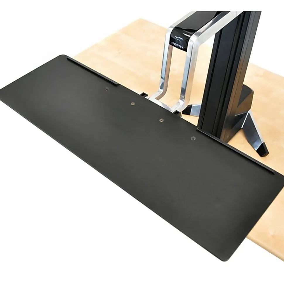 Ergotron® WorkFit-S Sit-To-Stand Workstation, Single LD, Black