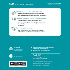 ESET Home Security Premium, For 3 Devices, PC/Mac, Product Key/Download