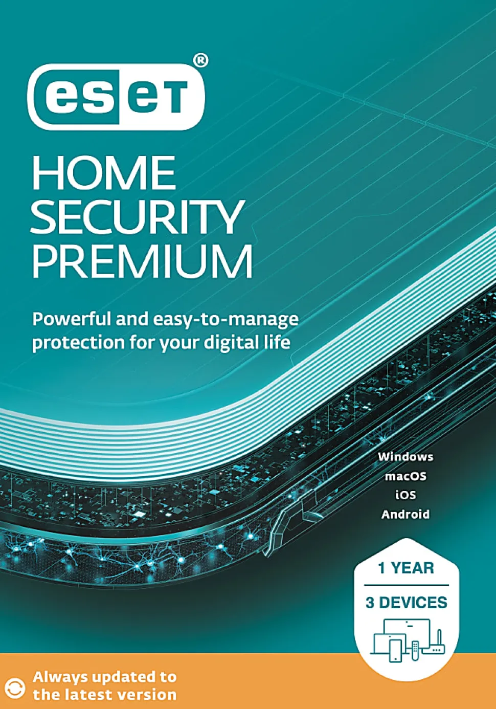 ESET Home Security Premium, For 3 Devices, PC/Mac, Product Key/Download