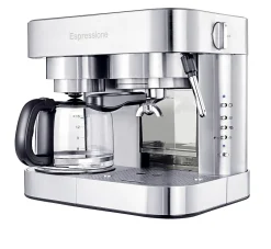 Espressione 10-Cup Combination Pump Espresso Machine, Stainless Steel