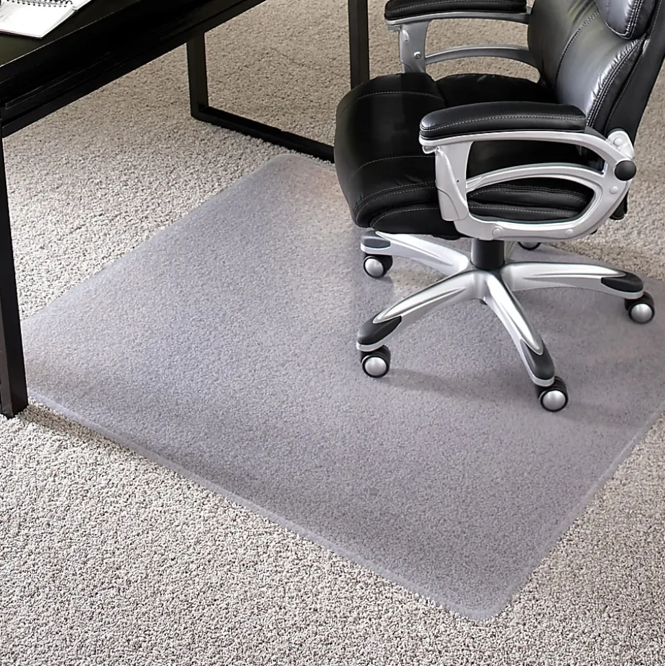 ES Robbins EverLife Chair Mat For High Pile Carpet, 46" x 60", Clear