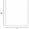 ES ROBBINS Everlife Chairmat - Chair, Home, Office, Medium Pile Carpet - 46" Width x 60" Depth - Rectangular - Vinyl - Clear - 1 Each