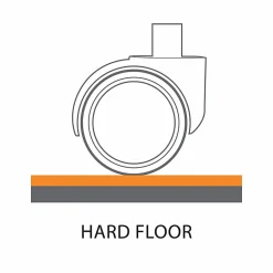 ES Robbins EverLife Workstation Vinyl Chair Mat For Hard Floors, 66