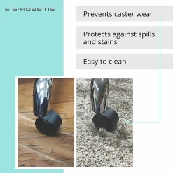 ES ROBBINS Game Zone Chair Mat - Medium Pile Carpet, Hard Floor - 46