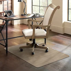 ES Robbins TrendSetterĀ® Vinyl Chair Mat For Hard Floors, 36" x 48", Driftwood