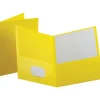 Esselte® Letter-Size Twin-Pocket Report Covers, Yellow, Box Of 25