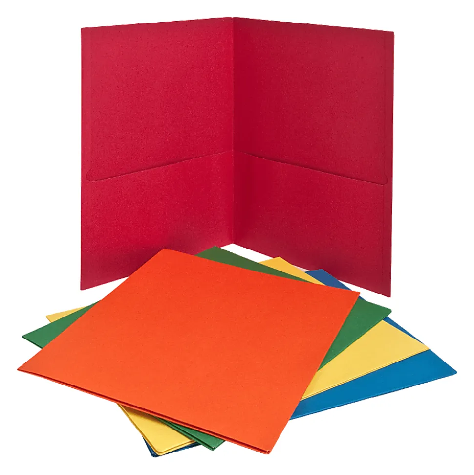 Esselte® Letter-Size Twin-Pocket Report Covers, Teal, Box Of 25