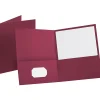 Esselte® Letter-Size Twin-Pocket Report Covers, Burgundy, Box Of 25