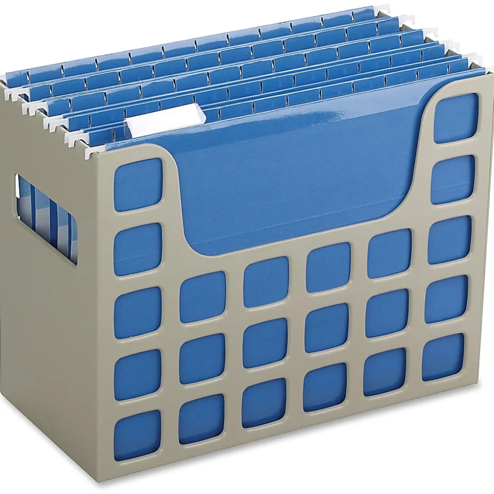 Esselte Oxford Techfile Hanging File Bin, Letter Size, Putty