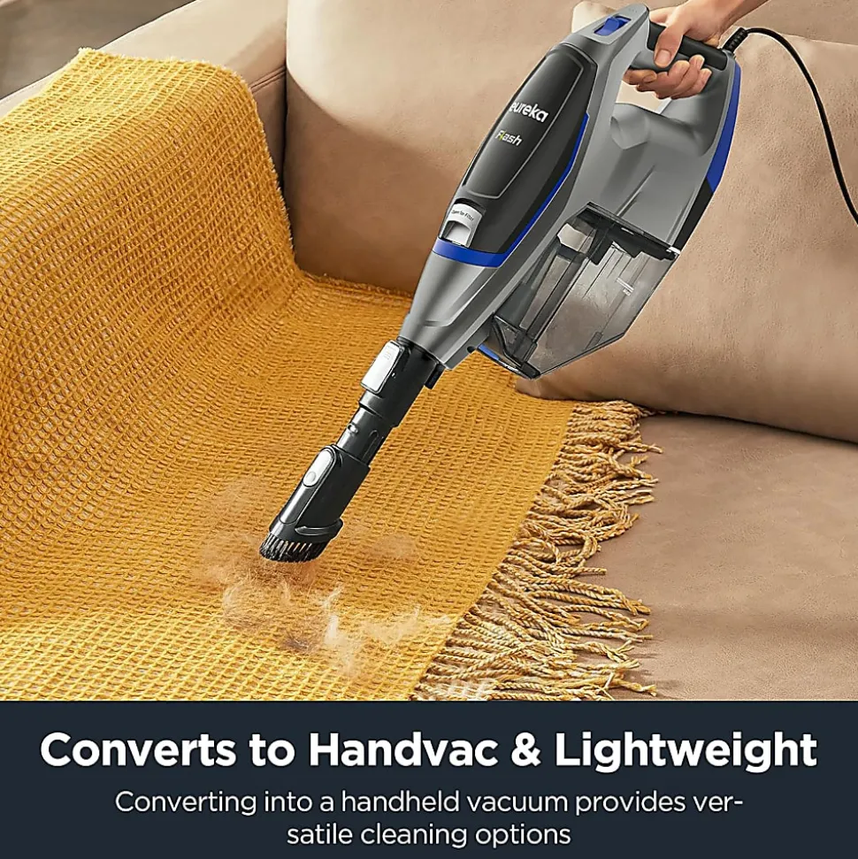 Eureka Corded Stick 2-in-1 Flash Handheld Vacuum, Black, Total Qty 1