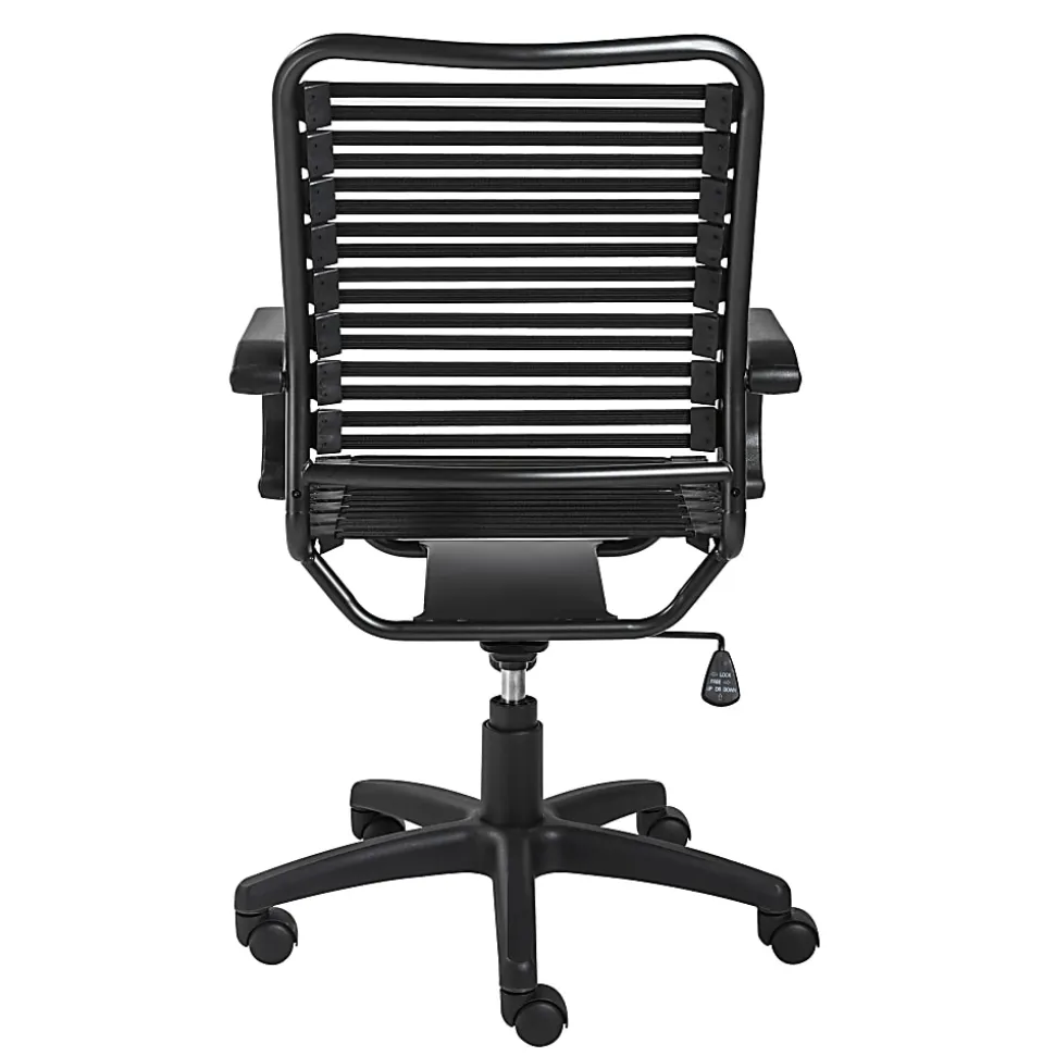 Eurostyle Allison Bungie High-Back Commercial Office Chair, Black/Graphite