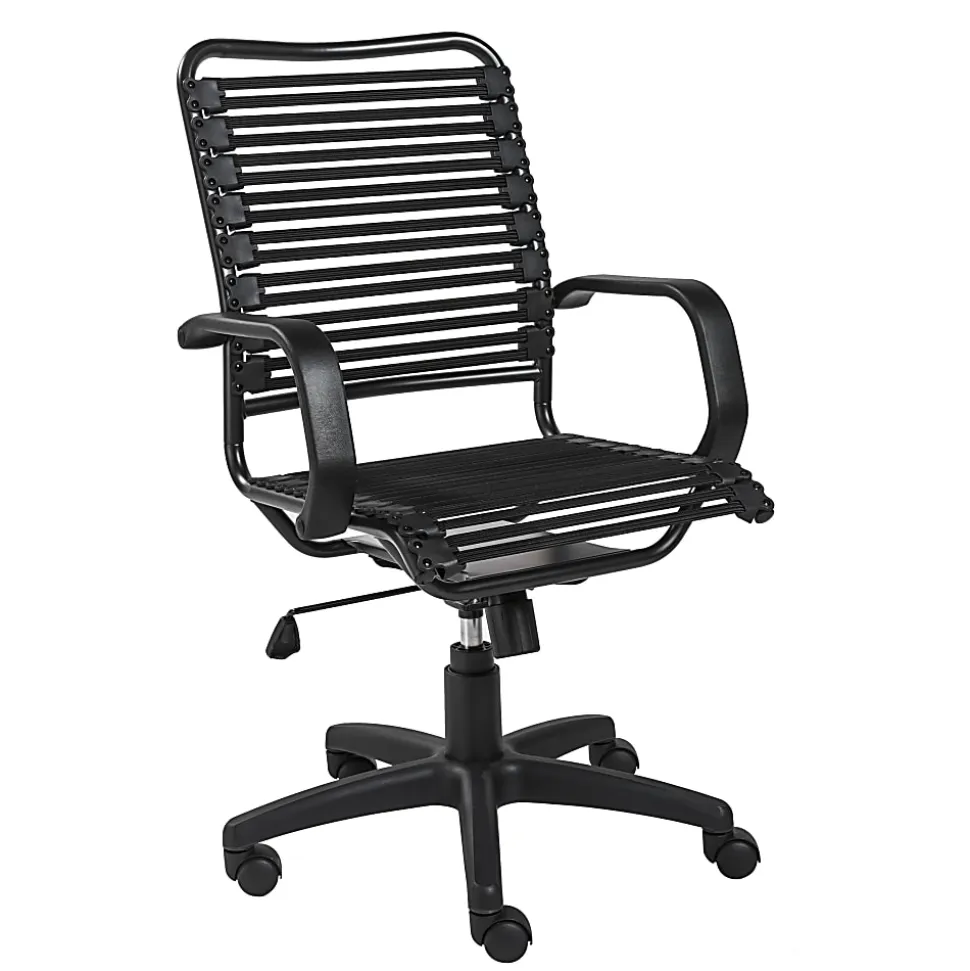 Eurostyle Allison Bungie High-Back Commercial Office Chair, Black/Graphite