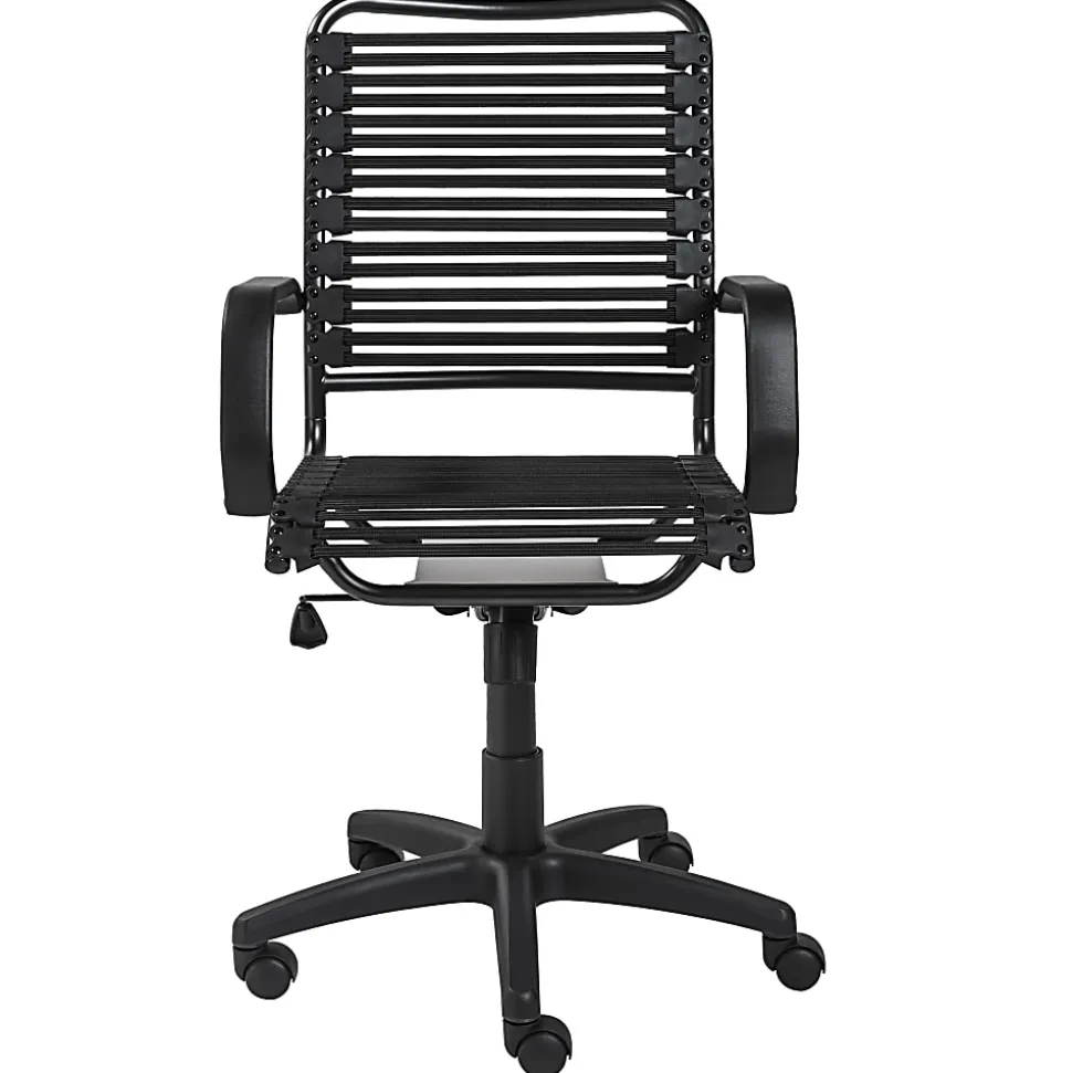 Eurostyle Allison Bungie High-Back Commercial Office Chair, Black/Graphite