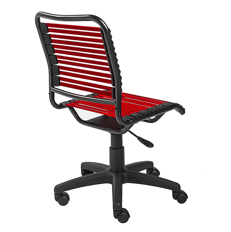 Eurostyle Allison Bungie Low-Back Commercial Office Chair, Black/Red