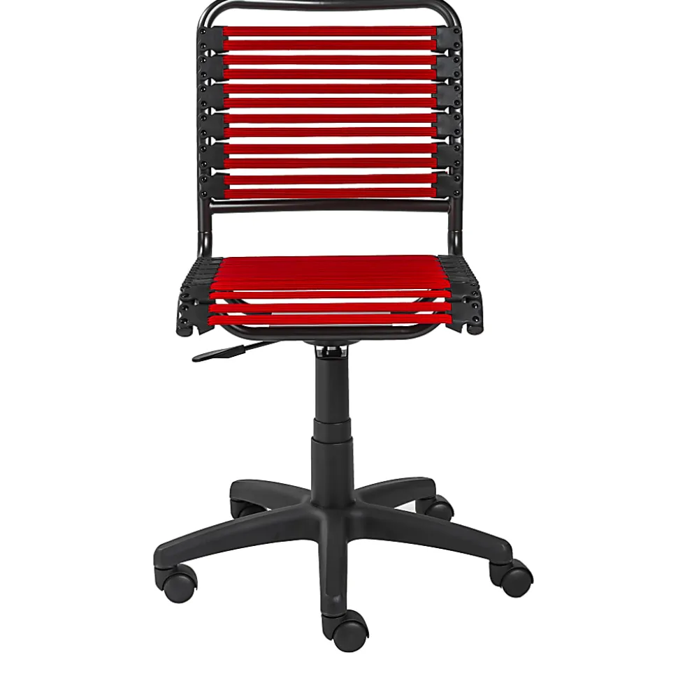 Eurostyle Allison Bungie Low-Back Commercial Office Chair, Black/Red