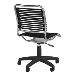 Eurostyle Allison Bungie Low-Back Commercial Office Chair, Black/Silver
