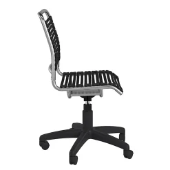 Eurostyle Allison Bungie Low-Back Commercial Office Chair, Black/Silver