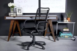 Eurostyle Bradley Bungie High-Back Commercial Office Chair, Black/Graphite