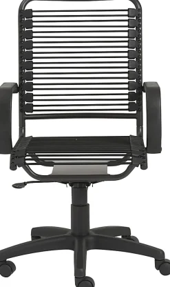 Eurostyle Bradley Bungie High-Back Commercial Office Chair, Black/Graphite