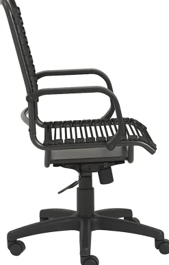 Eurostyle Bradley Bungie High-Back Commercial Office Chair, Black/Graphite