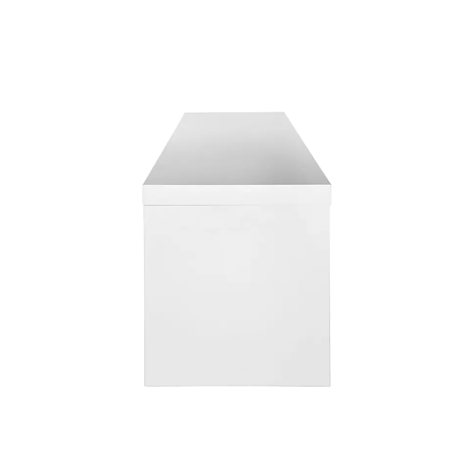Eurostyle Bryant Media Stand, 19-1/2"H x 59"W x 15-1/2"D, Matte White