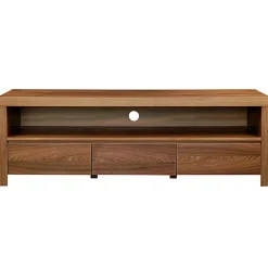 Eurostyle Bryant Media Stand, 19-1/2"H x 59"W x 15-1/2"D, Walnut