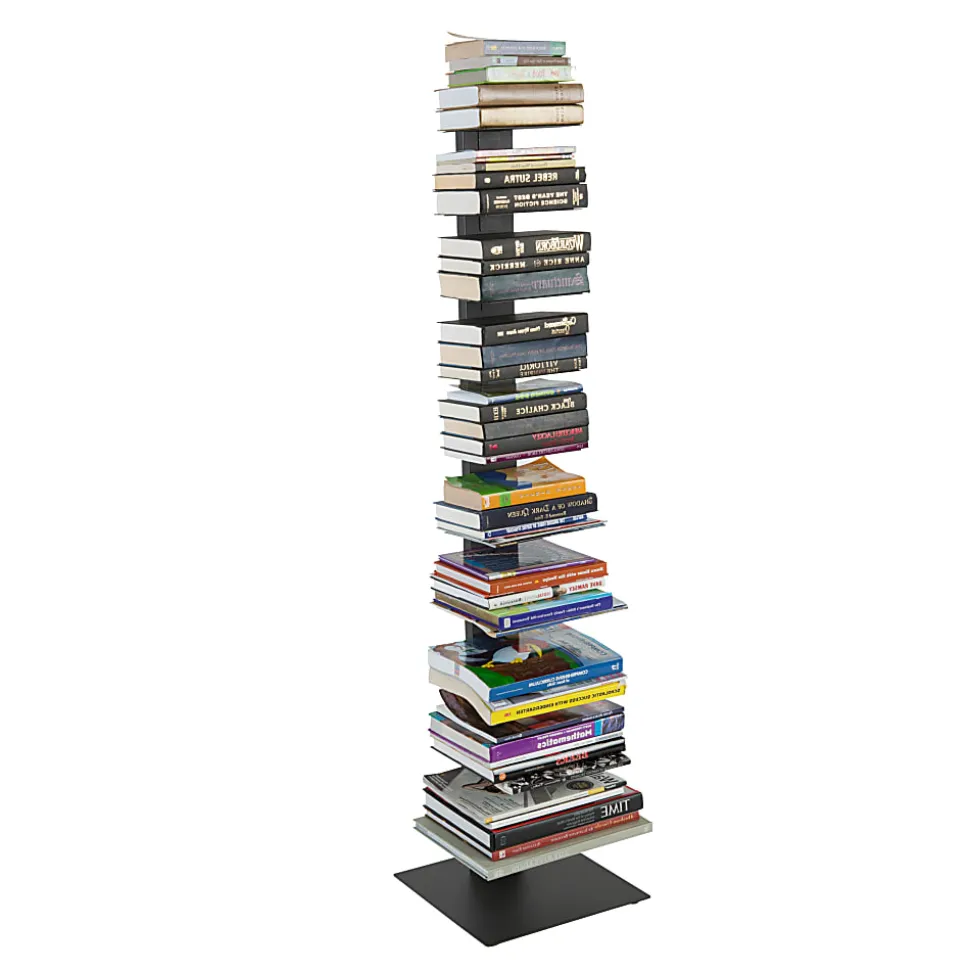 Eurostyle Sapiens 60"H 10-Shelf Bookcase, Anthracite