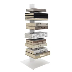Eurostyle Sapiens 6-Shelf Bookcase, 38"H x 14”W x 14”D, White
